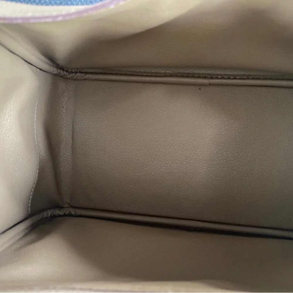 Taupe brown Togo leather Lindy Shoulder Crossbodu Duble Zop Bag - Picture 8 of 12